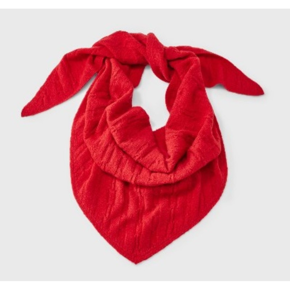 Women's Cable Knit triangle Scarf - Universal Thread™ Red One Size